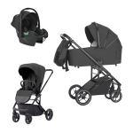 Carrello Trio Alfa Graphite Grey con oveto Lorelli Spirit