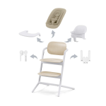 Cybex Seggiolone Pappa Lemo 4 in 1 Sand White