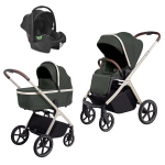 Carrello Trio Vector Ocean Green con seggiolino auto Spirit