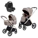 Carrello Trio Vector Rock Beige con seggiolino auto Spirit