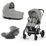 Cybex Gold Trio New Balios S Lux Stone Grey Telaio Silver Con Cloud T 2025